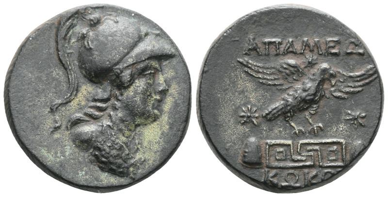 GREEK COINS, Phyrigia, Apamea (struck after 133 BC),2h. Bust of Athena facing le...