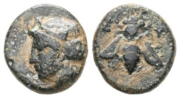 IONIA, Ephesos. Circa 200 BC. Æ
 Weight: 1,3 gr Diameter: 10,2 mm