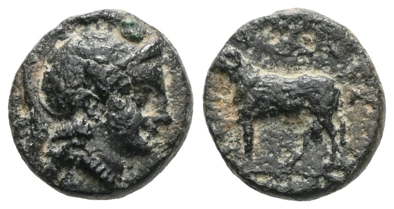 Greek coins Ionia, Klazomenai AE (Bronze) civic issue. 4th century BC, Apollas, ...