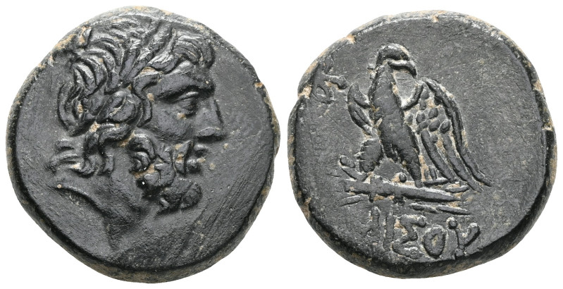 Pontos, Amisos (80-70 BC) AE (Bronze, Pontos, Amisos (80-70 BC) AE  Obv: Laureat...