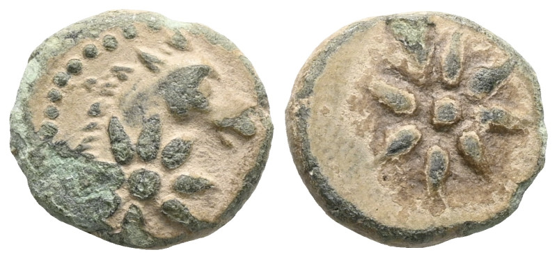 PONTOS. Uncertain. Time of Mithradates VI, circa 130-100 BC. AE
 Weight: 1,5 gr...