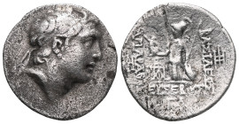 Greek KINGS OF CAPPADOCIA. Ariarathes V Eusebes Philopator, circa 163-130 BC. Drachm (Silver), Eusebeia-Mazaca, year 33 (ΓΛ) = 131/0 BC. Diademed head...