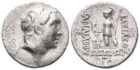 Greek KINGS OF CAPPADOCIA. Ariarathes V Eusebes Philopator, circa 163-130 BC. Drachm (Silver), Eusebeia-Mazaca, year 33 (ΓΛ) = 131/0 BC. Diademed head...