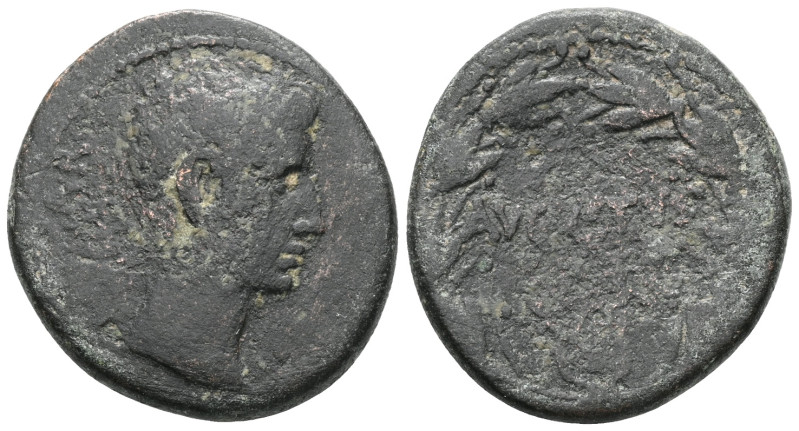 Octavian, as Augustus 27 BC – 14 AD As, uncertain mint in Asia circa 25 BC, CAES...