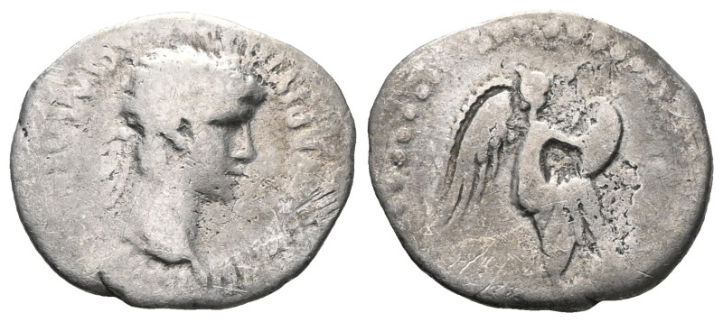 Nero AR Hemidrachm of Caesarea, Cappadocia. Struck circa AD 59-60. Laureate head...