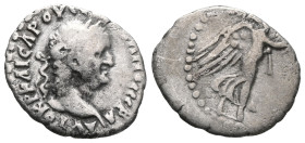 CAPPADOCIA, Caesaraea-Eusebia. Vespasian, 69-79. Hemidrachm (Silver). AYTOKP KAICAP OYЄCΠACIANOC CЄBA Laureate head of Vespasian to right. Rev. Nike a...
