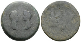 CILICIA, Mopsus. Domitian, with Domitia. 81-96 AD. Æ 30mm . Dated CY 161 (93/4 AD). Laureate head of Domitian right, vis-à-vis draped bust of Domitia ...
