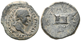 Roman Provincial PONTUS, Nicopolis ad Lycum. Trajan (98-117 AD) AE Bronze Obv: ΑΥΤ ΚΑΙ(Ϲ) ΝΕΡ ΤΡΑΙΑΝΟϹ ϹΕ(Β) ΓΕΡ(Μ) ΔΑΚ ΤΟ ϚΙ; laureate head of Trajan...