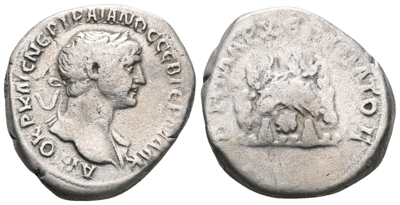 Trajan (98-117). Cappadocia, Caesarea-Eusebia. AR Didrachm , AD 112-7. Laureate ...