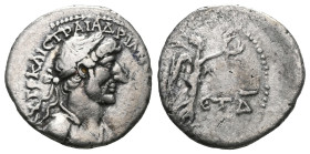 CAPPADOCIA, Caesarea. Hadrian CAPPADOCIA, Caesarea. Hadrian. 117-138 AD. AR Hemidrachm . Year 4 (120/121 AD). Laureate, draped and cuirassed bust righ...