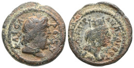 CILICIA. Anazarbus. Pseudo-autonomous. Time of Trajan (98-117). Ae. Dated CY 132 (113/4). Obv: ΚΑΙСΑΡЄΩΝ ΠΡ ΑΝΑΖΑΡΒΩ. Laureate head of Zeus right. Rev...