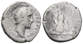 Antoninus Pius, 138 - 161. Drachma 139, Caesarea in Cappadocia. Head / Mount Argaios with statue.
 Weight: 3,2 gr Diameter: 18,1 mm
