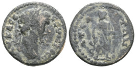Roman Provincial Lydia. Acrasus. Septimius Severus. AE. (Bronze.) 193-211 AD. Obv: AYTO K CEBHPOC. Laureate head of Septimius Severus, right. Rev: AKP...