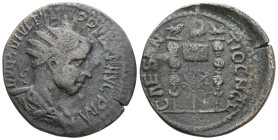 Roman Provincial PISIDIA. Antiochia. Philip I, 244-249. 'Dupondius' (Bronze)
 Weight: 10,6 gr Diameter: 26,4 mm