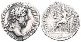 Roman Imperial Hadrian. Denarius; Hadrian; 117-138 AD, Rome, 121-3 AD, Denarius, 3.24g. BM-140, C-1103, RIC-541 (C). Obv: IMP CAESAR TRAIAN H - ADRIAN...