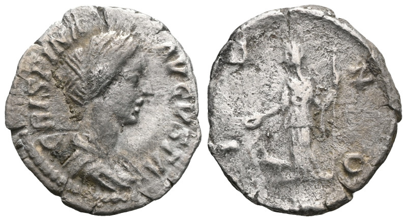 Crispina AR Denarius, Iuno reverse Commodus (177-192 AD) for Crispina. AR Denari...