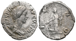 Crispina AR Denarius, Iuno reverse Commodus (177-192 AD) for Crispina. AR Denarius , Rome. Obv. CRISPINA AVGVSTA, Draped bust to right. Rev. IVNO, Jun...