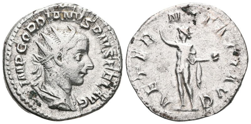Gordian III AR Antoninianus. Rome, AD 241-243
 Weight: 4,4 gr Diameter: 22 mm