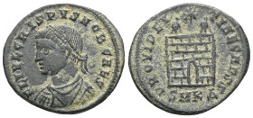 Crispus. Caesar, AD 316-326. Æ Follis
 Weight: 2,6 gr Diameter: 20,3 mm