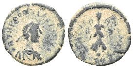 Theodosius II. 402-450 AD, Ae
 Weight: 0,9 gr Diameter: 13,5 mm