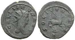 Roman Imperial Gallienus, 253-268. Antoninianus , Rome, 267-268. GALLIENVS AVG Radiate head of Gallienus to right. Rev. SOLI CO[N]S AVG / A Winged hor...