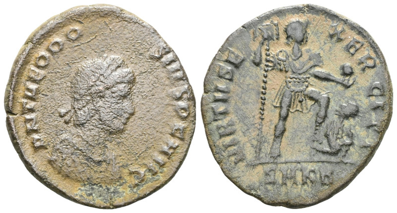 Theodosius II. 402-450 AD, Ae
 Weight: 5,7 gr Diameter: 22,7 mm