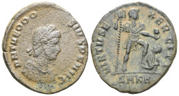 Theodosius II. 402-450 AD, Ae
 Weight: 5,7 gr Diameter: 22,7 mm