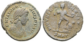 Theodosius II. 402-450 AD, Ae
 Weight: 5,6 gr Diameter: 23,2 mm