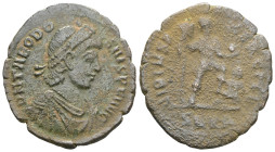Theodosius II. 402-450 AD, Ae
 Weight: 4 gr Diameter: 23,1 mm