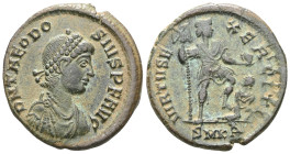 Theodosius II. 402-450 AD, Ae
 Weight: 5,6 gr Diameter: 22,8 mm