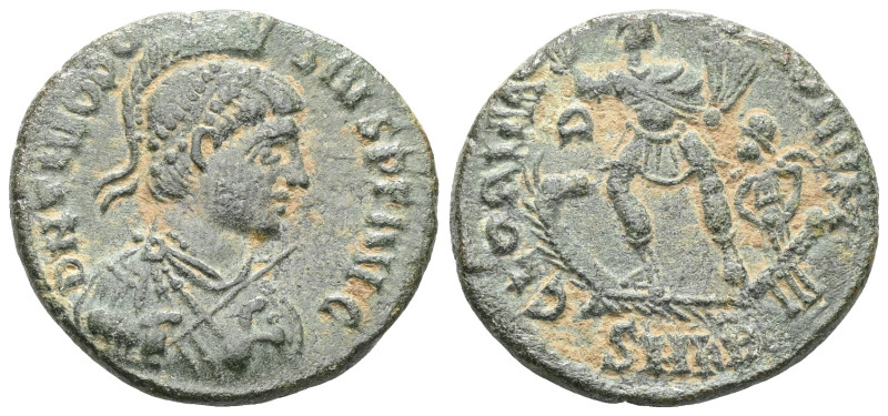 Theodosius II. 402-450 AD, Ae
 Weight: 4,5 gr Diameter: 21,2 mm