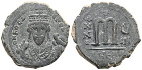 Focas. Follis; Focas; 602-610 AD.
 Weight: 9,4 gr Diameter: 26,8 mm