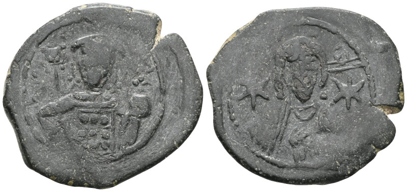 Byzantine anonymous follis AE.
 Weight: 11,4 gr Diameter: 33,5 mm