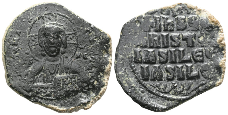 Byzantine anonymous follis AE.
 Weight: 10,8 gr Diameter: 30,7 mm
