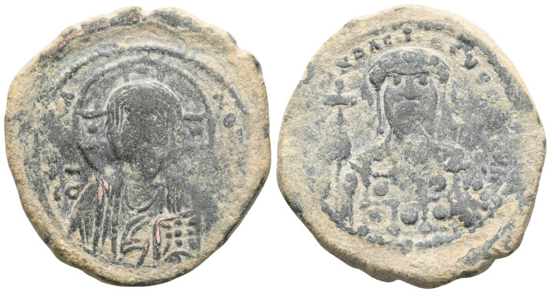 Byzantine anonymous follis AE.
 Weight: 9,4 gr Diameter: 28,1 mm