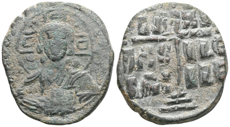 Byzantine anonymous follis AE.
 Weight: 14,3 gr Diameter: 31,7 mm