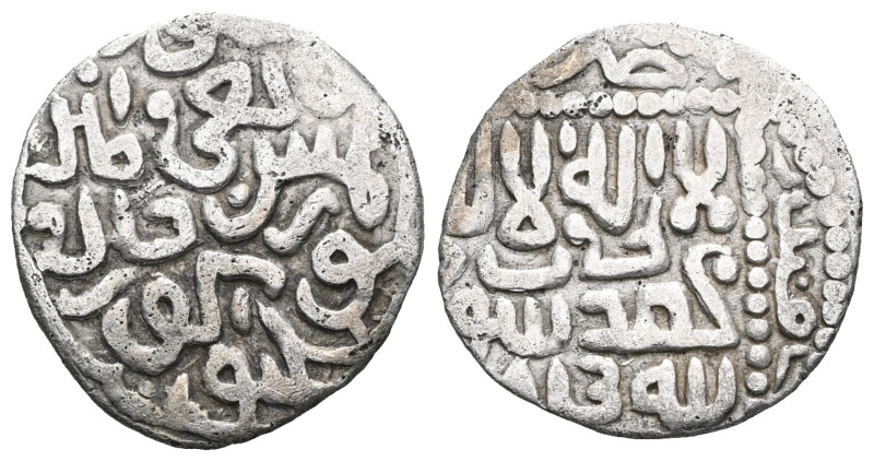 Timurid 1136- 1405 AR 
 Weight: 1,5 gr Diameter: 16 mm