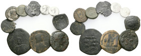 ANCIENT SILVER AND BRONZE COINS.SOLD AS SEEN.NO RETURN.
 Weight: lot Diameter: lot