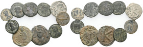 ANCIENT BRONZE COINS.SOLD AS SEEN.NO RETURN.
 Weight: lot Diameter: lot