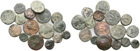 ANCIENT BRONZE COINS.SOLD AS SEEN.NO RETURN.
 Weight: lot Diameter: lot