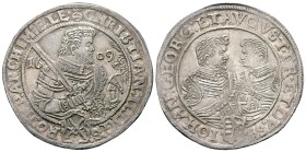Sachsen - Albertiner (ab 1485). Kurfürstentum (1547 - 1806). Christian II. und seine Brüder (1601 - 1611).

Taler (Silber). 1609. Dresden.
Vs: Geha...