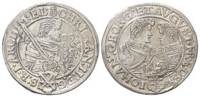 Sachsen - Albertiner (ab 1485). Kurfürstentum (1547 - 1806). Christian II. und seine Brüder (1601 - 1611).

1/4 Taler (Silber). 1609. Dresden.
Vs: ...