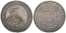 Sachsen - Albertiner (ab 1485). Kurfürstentum (1547 - 1806). Johann Georg I. und August (1611 - 1615).

Taler (Silber). 1612. Dresden.
Auf das Vika...