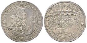 Sachsen - Albertiner (ab 1485). Kurfürstentum (1547 - 1806). Johann Georg I. (1615 - 1656).

Taler (Silber). 1620. Dresden.
Vs: Geharnischtes Hüftb...