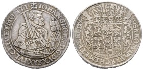 Sachsen - Albertiner (ab 1485). Kurfürstentum (1547 - 1806). Johann Georg I. (1615 - 1656).

Doppeltaler (Silber). 1630. Dresden.
Vs: Geharnischtes...