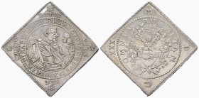 Sachsen - Albertiner (ab 1485). Kurfürstentum (1547 - 1806). Johann Georg I. (1615 - 1656).

Doppeltaler-Klippe (Silber). 1630. Dresden.
Auf das Ar...