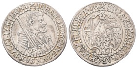 Sachsen - Albertiner (ab 1485). Kurfürstentum (1547 - 1806). Johann Georg I. (1615 - 1656).

1/4 Taler (Silber). 1630. Dresden.
Vs: Geharnischtes H...