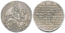 Sachsen - Albertiner (ab 1485). Kurfürstentum (1547 - 1806). Johann Georg II. (1656 - 1680).

Taler (Silber). 1657. Dresden.
Auf das Vikariat. Absc...