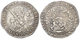 Sachsen - Albertiner (ab 1485). Kurfürstentum (1547 - 1806). Johann Georg II. (1656 - 1680).

1/2 Gesamttaler (Silber). 1667.
Vs: Geharnischtes Hüf...