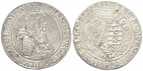 Sachsen - Albertiner (ab 1485). Kurfürstentum (1547 - 1806). Johann Georg II. (1656 - 1680).

Wechseltaler (Silber). 1670. Dresden.
Vs: Geharnischt...